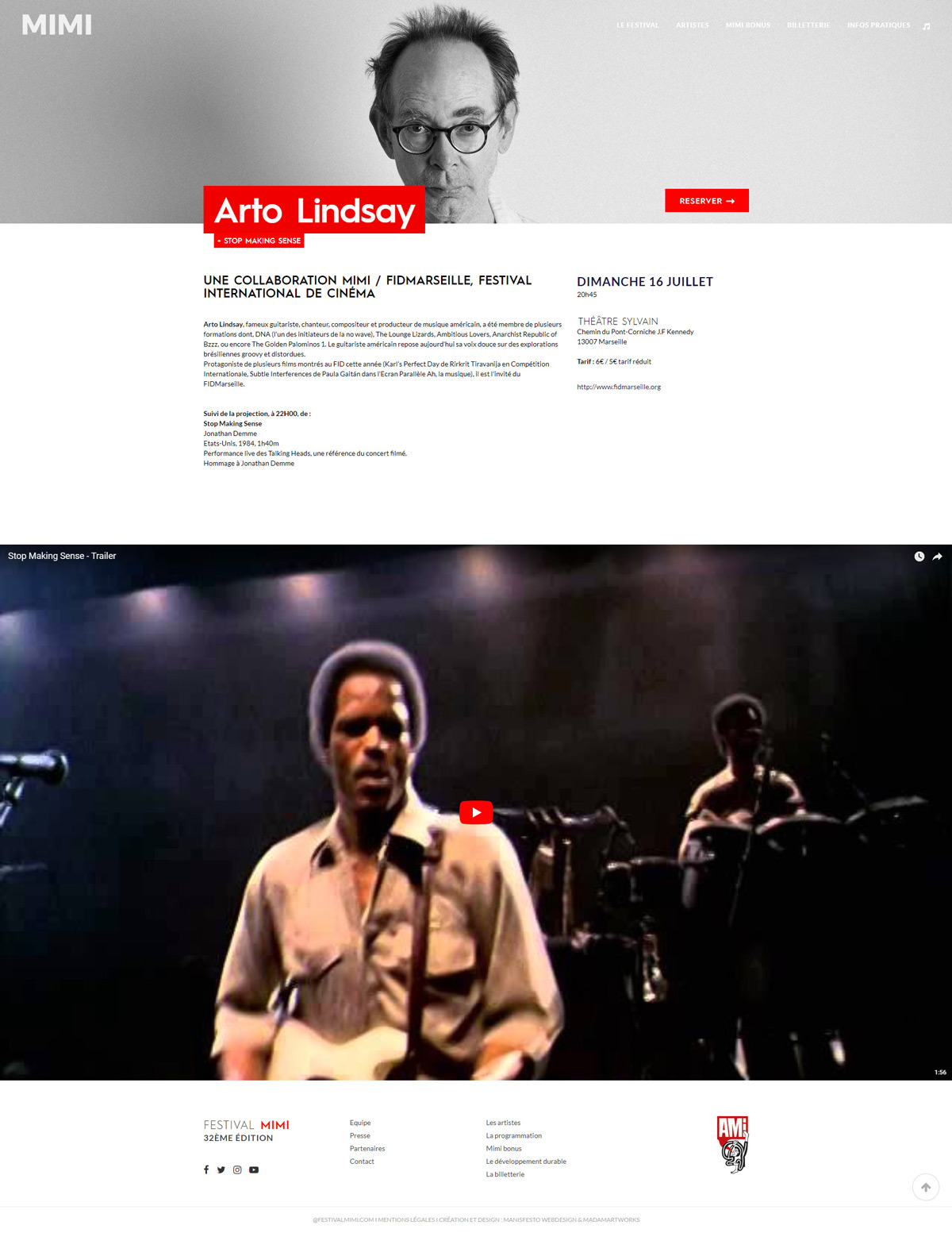 Webdesign Artist Page