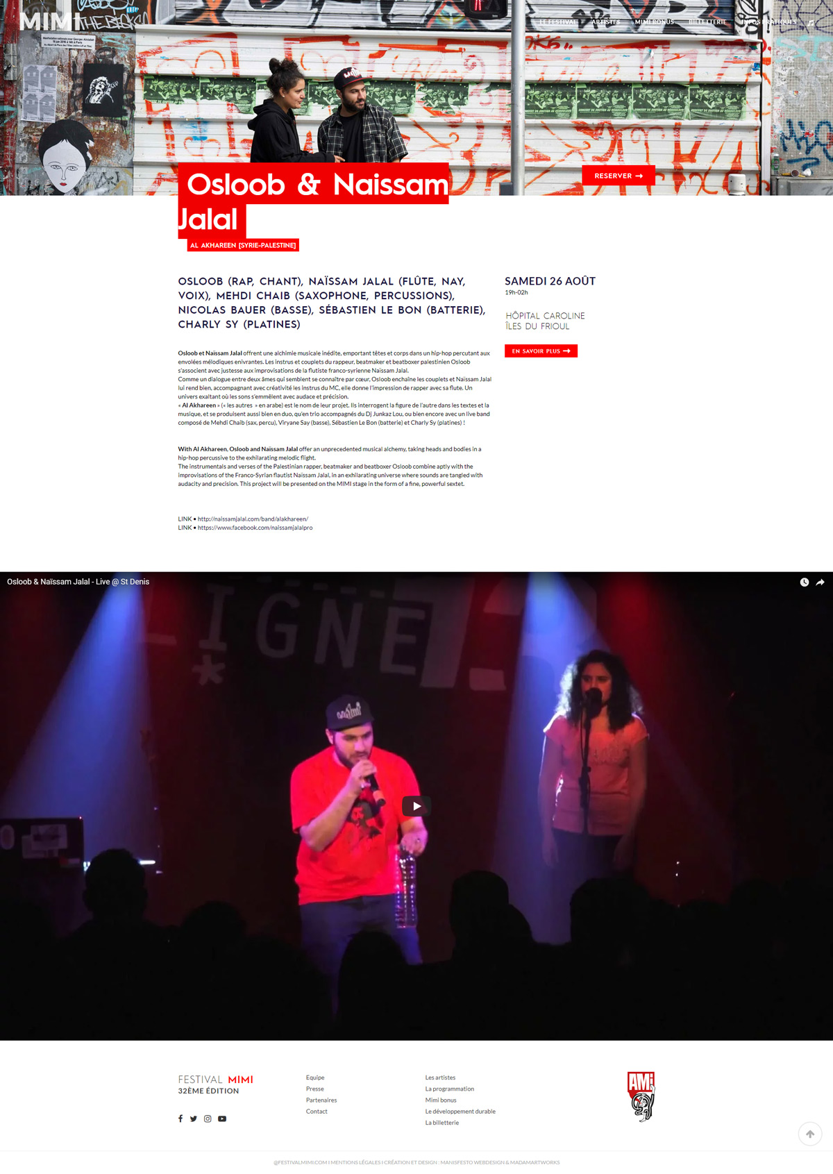 Webdesign Artist Page